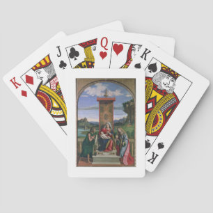 Madonna and Child with St. John the Baptist and Ma Playing Cards