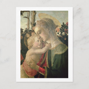 Madonna and Child with St. John the Baptist, detai Postcard