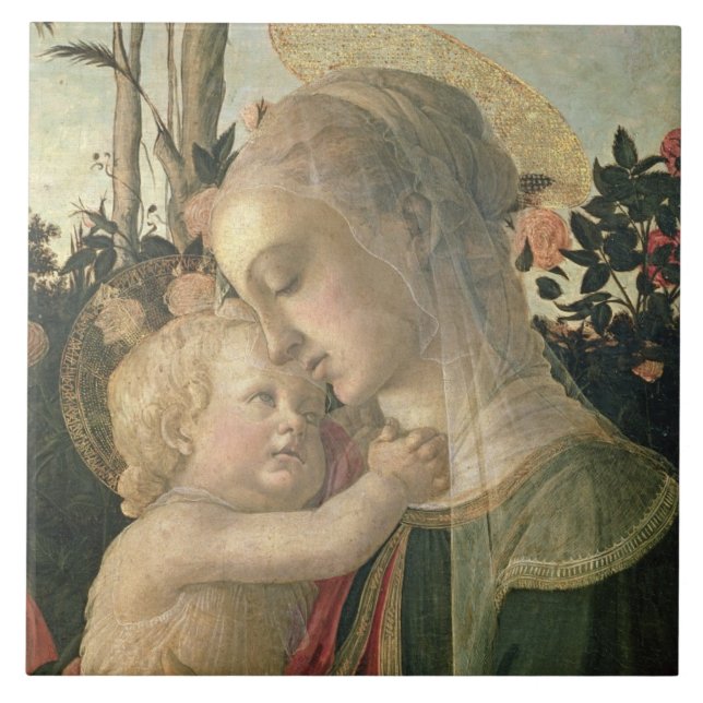 Madonna and Child with St. John the Baptist, detai Tile (Front)