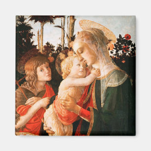 Madonna and Child with St. John the Baptist Magnet