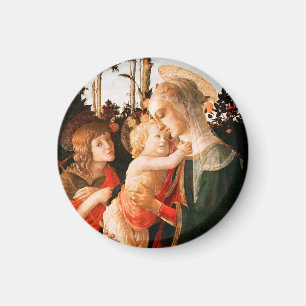 Madonna and Child with St. John the Baptist Magnet