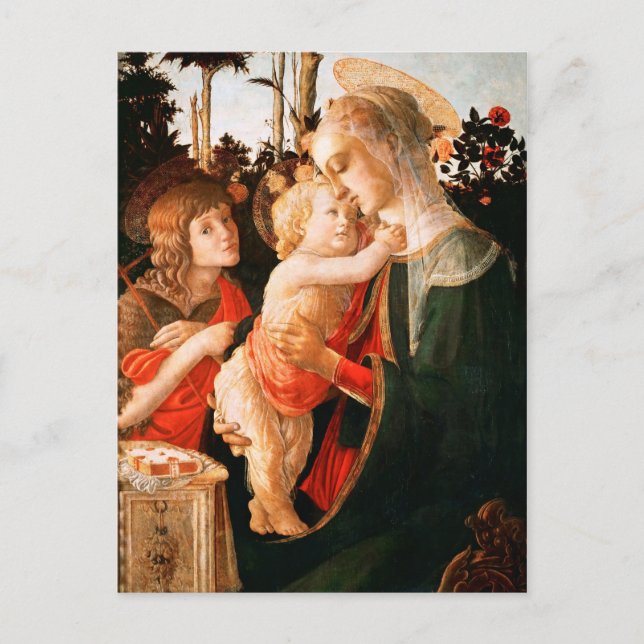 Madonna and Child with St. John the Baptist Postcard (Front)