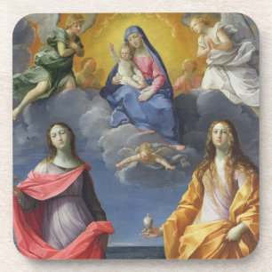 Madonna and Child with St. Lucy and Mary Magdalene Coaster