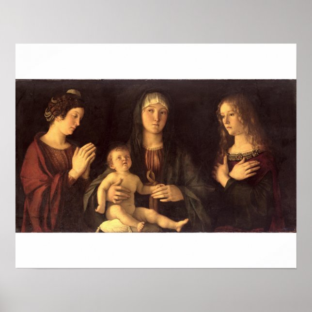 Madonna and Child with St. Mary Magdalene and St. Poster (Front)