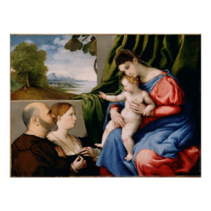 Madonna and Child with the Infant Saint John Poster