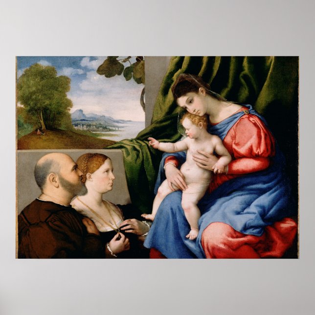 Madonna and Child with the Infant Saint John Poster (Front)