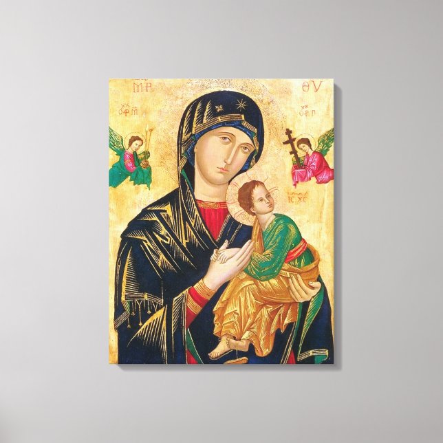 Madonna and divine child canvas print (Front)