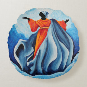 Madonna assumption - Sanctissima 2008 Round Pillow
