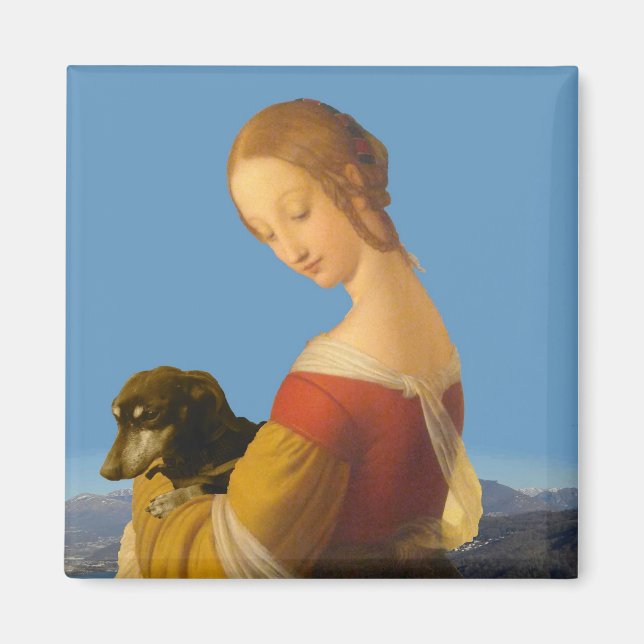 "Madonna avec Dachshund" Tate Britain Magnet (Devant)