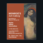 Madonna By Edvard Munch, Art Dealer, Gallery Flyer<br><div class="desc">Madonna By Edvard Munch,  Art Dealer,  Gallery Advertising Flyer by The Business Card Store.</div>