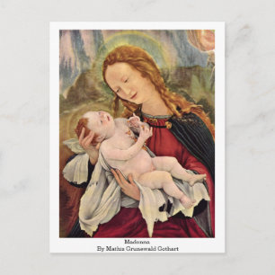 Madonna By Mathis Grunewald Gothart Postcard