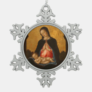 Madonna & Child art Christmas ornament