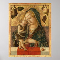 Madonna & Child - Carlo Crivelli Poster des Beaux-