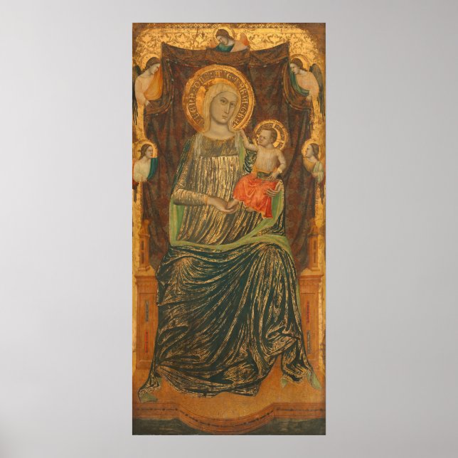 Madonna & Child, Giovanni Baronzio Fine Art Poster (Front)