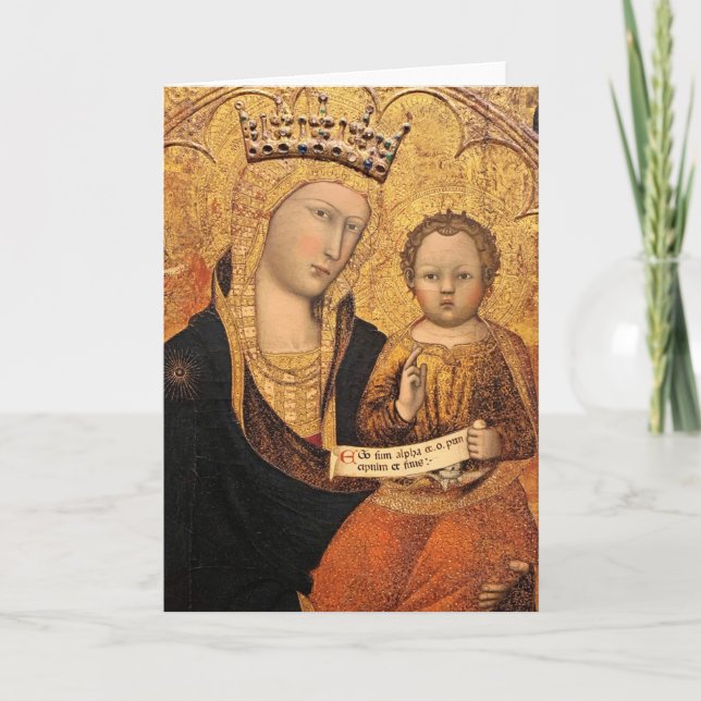 Madonna & Child III Christmas Card (Front)
