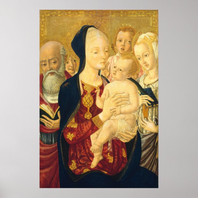 Madonna & Child Matteo di Giovanni Fine Art Poster (Front)