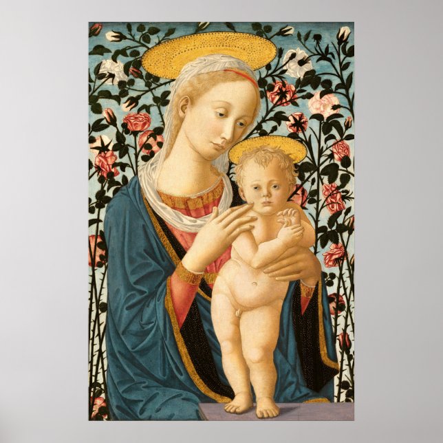 Madonna & Child - Poster d'Art fin de Lippino aux  (Devant)