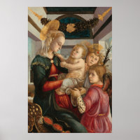 Madonna & Child, Sandro Botticelli Poster d'Art