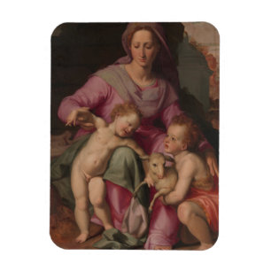 Madonna & Child with Saint John the Baptist Magnet