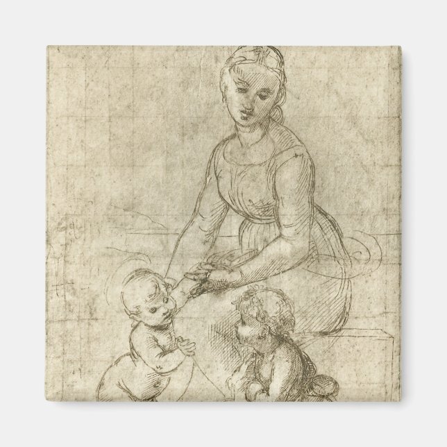 Madonna, Christ and Saint John Baptist by Rapahel Magnet (Front)