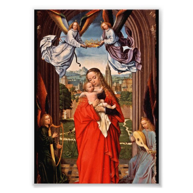 Madonna Christ Child and Angels Photo Print (Front)