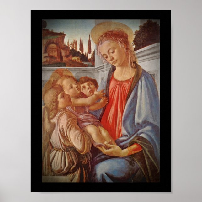Madonna Christ Child and Angels Poster (Front)