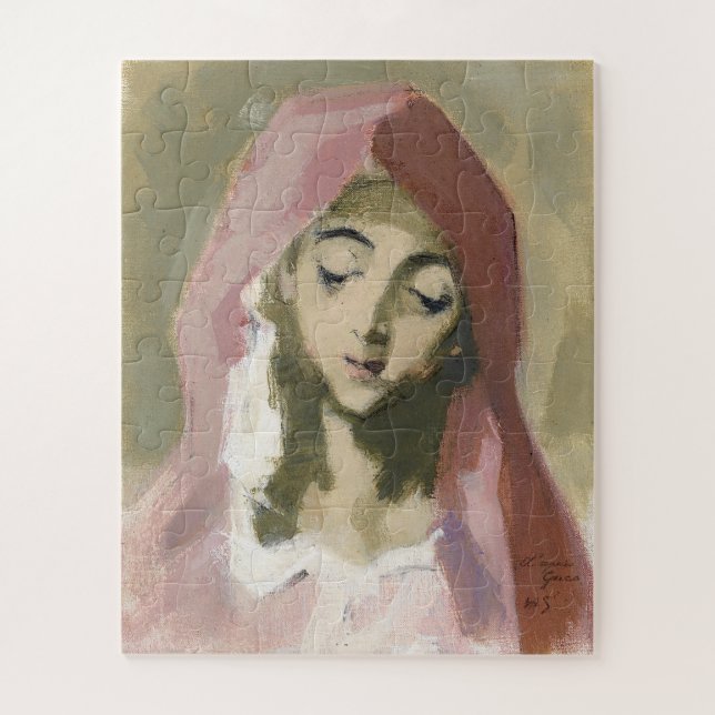 Madonna de la Charité, Helene Schjerfbeck Jigsaw Puzzle (Vertical)