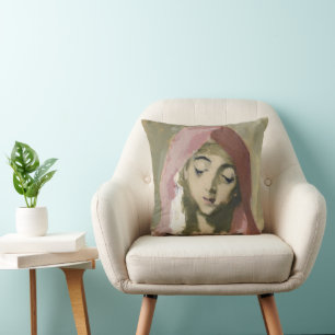 Madonna de la Charité, Helene Schjerfbeck Throw Pillow