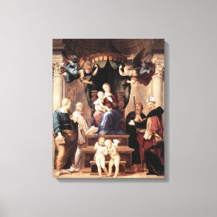 Madonna del Baldacchino - Raphael - c1506 Canvas Print