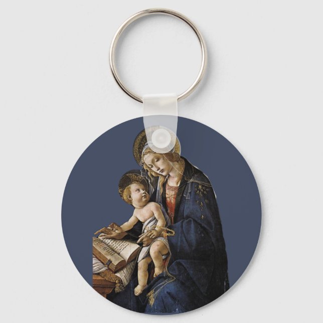 Madonna del Libro Keychain (Front)