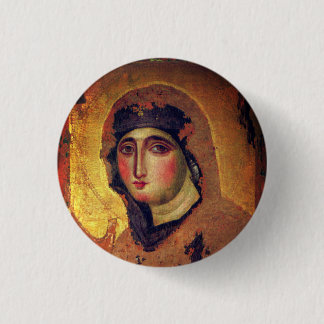 Madonna del Rosario - 6th century 1 Inch Round Button