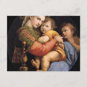 Madonna Della Sedia Postcard