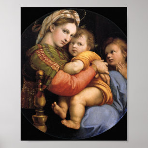 Madonna Della Sedia Poster