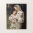 Madonna & Enfant avec agneau Puzzle de Noël