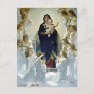 Madonna + enfant avec anges, cartes postales de No