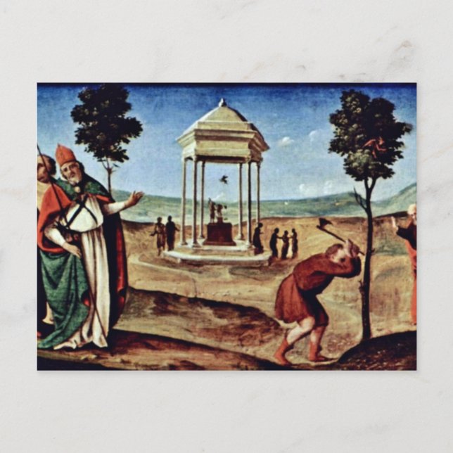 Madonna Enthroned St. Peter St. John The Baptist, Postcard (Front)