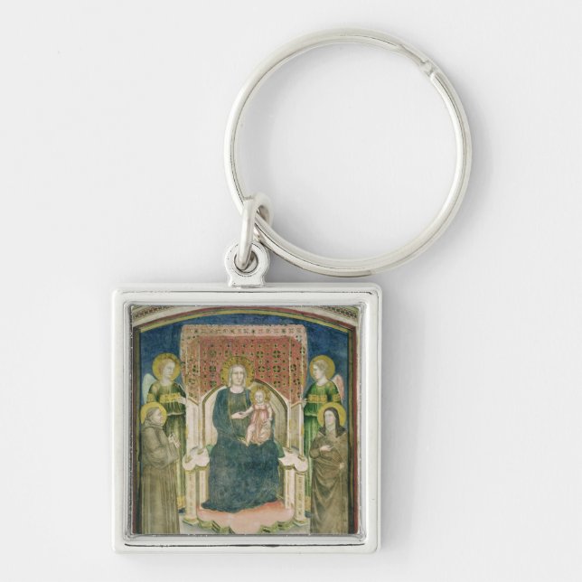 Madonna Enthroned with St. Francis of Assisi Keychain (Front)