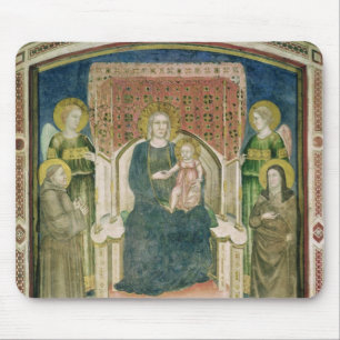Madonna Enthroned with St. Francis of Assisi Mouse Pad