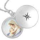 Madonna et collier de pendentif d'enfant
