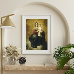 Madonna et enfant, affiche de beaux-arts