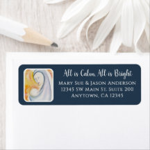 Madonna et enfant Aquarelle Noël religieux