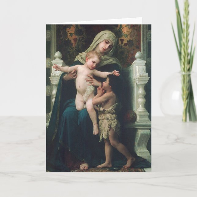 Madonna et enfant avec la carte Jean Baptiste (Devant)