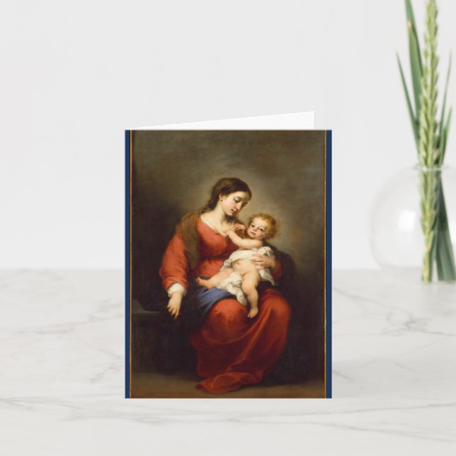 Madonna et Enfant ... Carte de Noël (Devant)