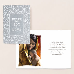 Madonna et Enfant Luxe Véritable Foil Cartes de No