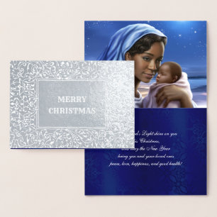 Madonna et Enfant Luxe Véritable Foil Cartes de No