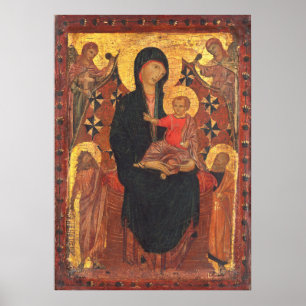 Madonna et Enfant - Poster des Beaux-Arts toscans