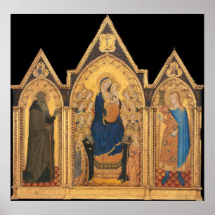 Madonna et Enfant - Puccio Simone Poster d'Art fin