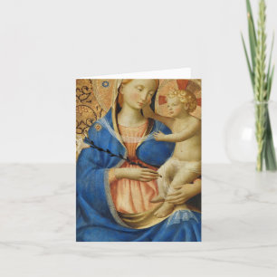 Madonna et l'enfant Carte de Noël religieuse