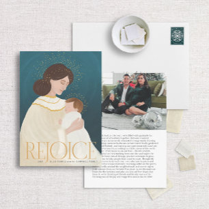 Madonna et l'enfant Carte de Noël religieuse