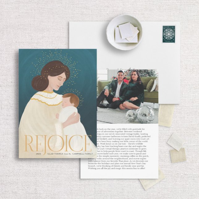 Madonna et l'enfant Carte de Noël religieuse (Créateur téléchargé)